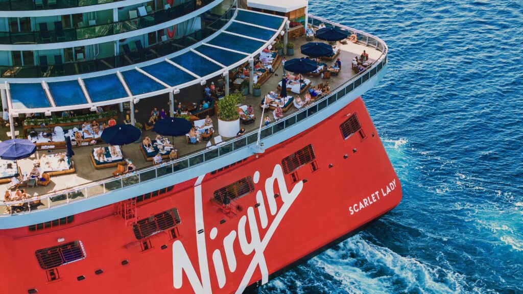Sail Virgin Voyages Scarlet lady from Barcelona to Casablanca and other parts of Southern Spain.